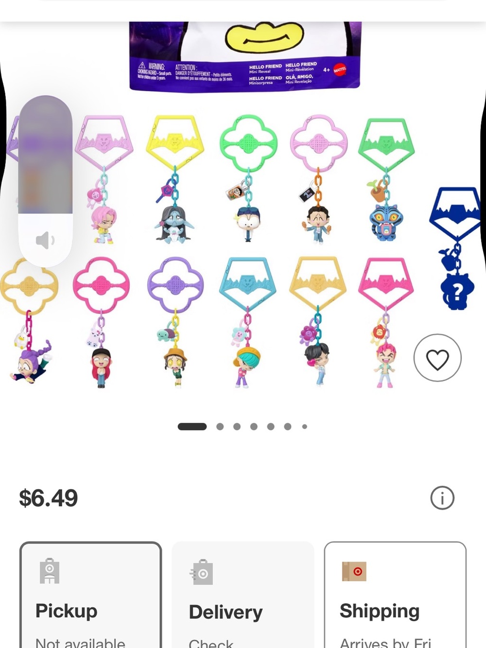 NEW in pkg Mystery Mini K pop Demon Hunters Keychain 15 pk